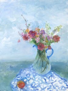 Mary Page Evans, Sea Apple, Oil on canvas, 49 1/2 x 37 1/4 inches