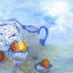 Mary Page Evans, Sea Glass, Oil on canvas, 24 ½ x 36 ½ inches