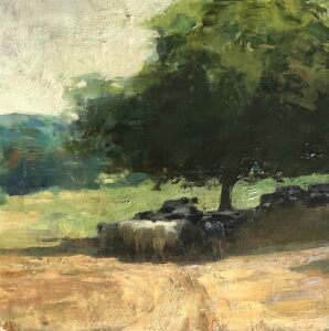 Jon Redmond, Midday, 2023, Oil on panel, 10 x 10 inches - SOLD -