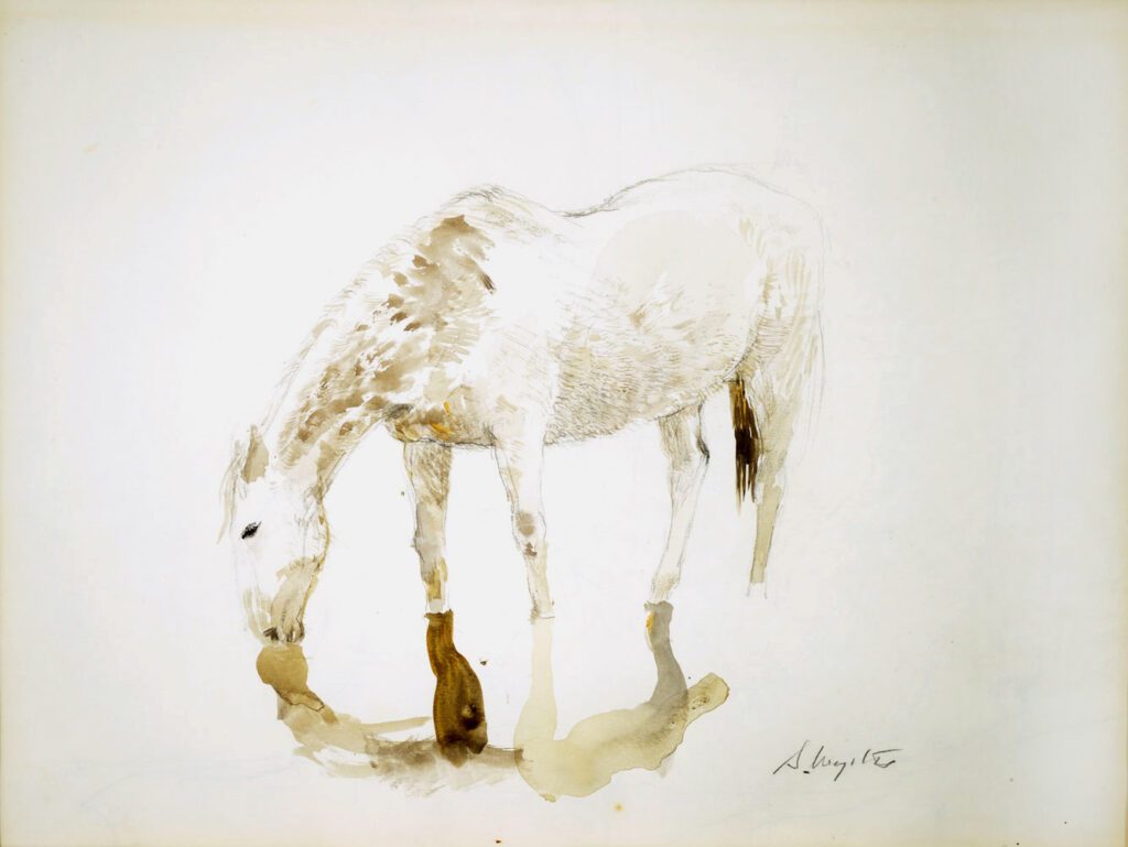 Andrew Wyeth (1917-2009), Study for Grey Ghost, 1972, Watercolor, 10 x 13 ½ inches