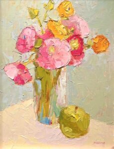 Carol Maguire, Grace, 2023, Oil on panel, 16 x 12 inches