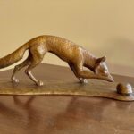 J. Clayton Bright, Discovery Maquette, Bronze, 5 x 13 ½ x 4 inches