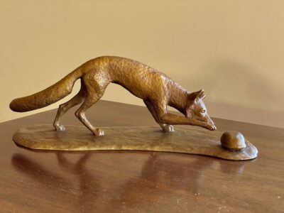 J. Clayton Bright, Discovery Maquette, Bronze, 5 x 13 ½ x 4 inches