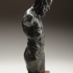 Julia Levitina, Heraclitus, Bronze, 19 x 7 ½ x 4 inches