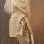 Judith Pond Kudlow, Royal Form, Oil on canvas, 45 x 24 inches