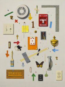 Robert C. Jackson, An Artist's Doodling, Oil on linen, 40 x 30 inches