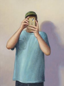 Robert C. Jackson, Portrait Artist, Oil on linen, 40 x 30 inches