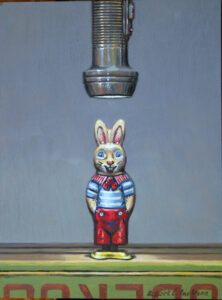 Robert C. Jackson, Attention Seeker, Oil on linen, 12 x 9 inches