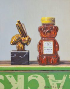 Robert C. Jackson, Honey Bee, Oil on linen, 10 x 8 inches