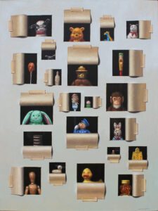 Robert C. Jackson, Cast of Characters, Oil on linen, 40 x 30 inches - SOLD -