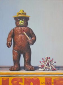 Robert C. Jackson, Smokey, Oil on panel, 12 x 9 inches - SOLD -