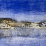 Jane Morris Pack, Antiparos (II), 2023, Mixed media on paper, 12 1/4 x 11 1/3 inches