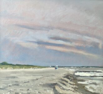 Giovanni Casadei, Before the Rain, Oil on panel, 12 ½ x 13 ½ inches - SOLD -