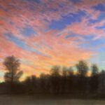 Greg Mort, When Twilight Comes, 2024, Pastel on paper, 28 x 44 inches