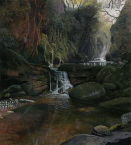 Timothy Barr, Another Time, 2024, Oil on panel, 30 x 27 inches