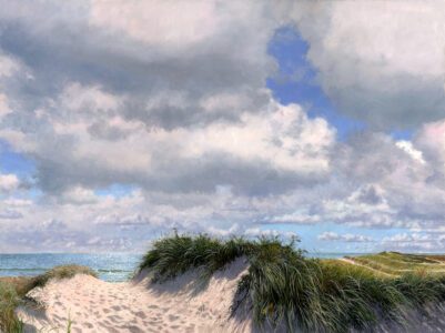 Timothy Barr, Beach Path, 2024, Oil on panel, 18 x 24 inches - SOLD -