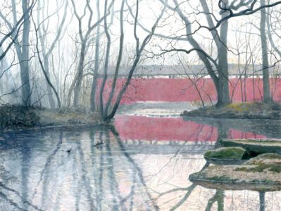 Timothy Barr, Speakman #1, 2024, Oil on panel, 12 x 16 inches