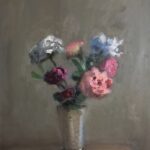 Giovanni Casadei, Roses, Oil on panel, 11 x 9 inches