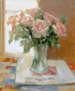 Tina Ingraham, New Ways to See Color, 2023, Oil on linen, 23 x 19 inches