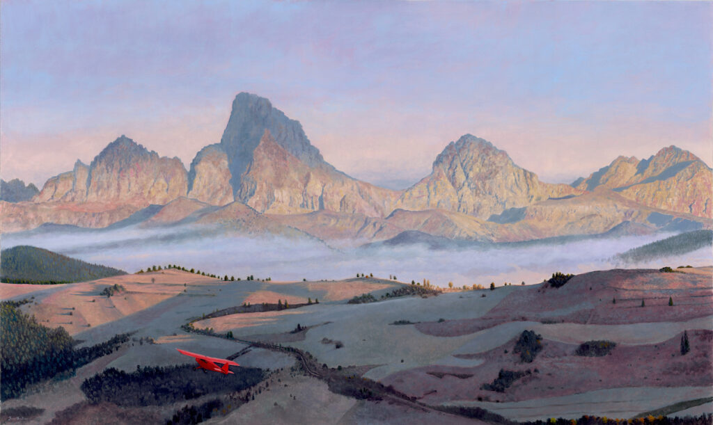 Timothy Barr, Another Place, 2024, Oil on panel, 24 x 40 inches - SOLD -