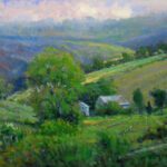 Jim Rodgers, Hazy Light, Shenandoah, Oil on panel, 20 x 24 inches