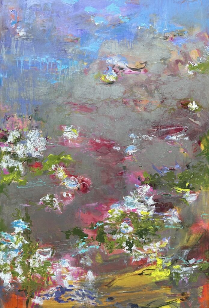 Vicki Vinton, Lily, 2024, Mixed media on board: plaster, emulsion, graphite, 60 x 40 inches - SOLD -