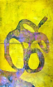 Vicki Vinton, Mirrored 3, 2024, Mixed media on board: plaster, emulsion, 32 x 20 inches - SOLD -