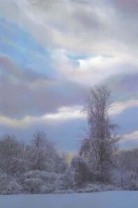 Greg Mort, Clearing Skies, 2024, Pastel on Paper, 18 ¾ x 12 ⅛ inches - SOLD -