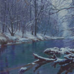 Greg Mort, Hidden Quietude, 2024, Pastel on Rag Paper, 10 x 14 inches