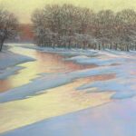 Greg Mort, Mirrored Sky, 2024, Pastel on Paper, 10 x 13 inches