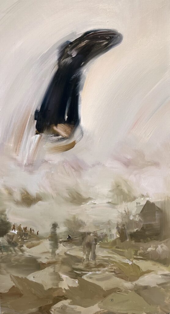 Sarah McRae Morton, Heel of the Loaf, 2024, Oil on linen, 44 x 24 inches