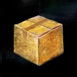 Sarah McRae Morton, Rye and Thread, 2024, Oil on linen, 33 x 33 inches