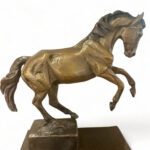 Margery Torrey, Wind Swept, Bronze, 14 x 6 x 18 inches