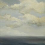 Caroline Adams, Sea, 2018, Oil on canvas, 27 1/2 x 27 1/2 inches