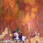 Henry James Soulen (1888-1965), Fox Hunt: Illustration for Saturday Evening Post, c. 1932, Oil on canvas, 46 x 36 inches