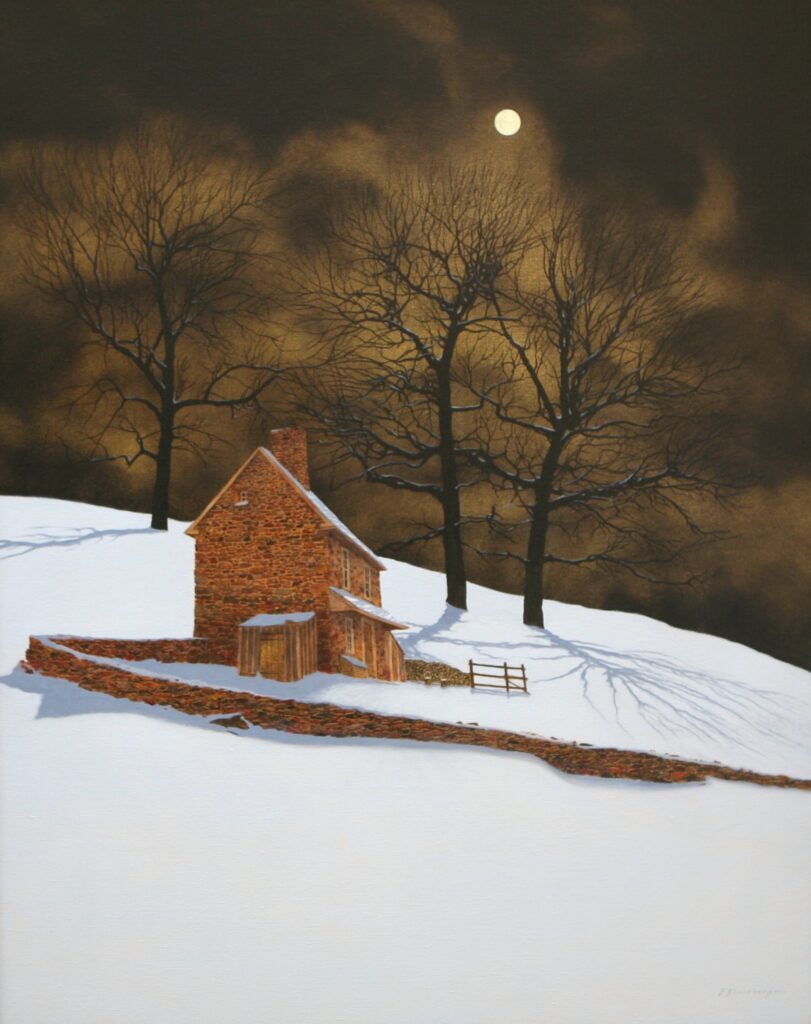 Peter Sculthorpe, The Breath of Winter, 2025, Oil on linen, 40 x 32 inches