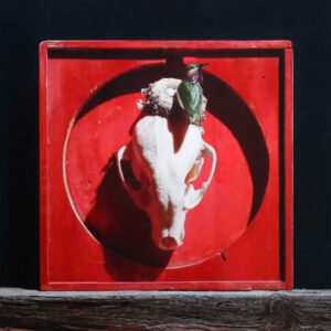 Jon Mort, Good Bones, 2023, Colored Pencil on Bristol Board, 20 x 20 inches