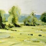 Alex Kanevsky, 6:30 A.M., 1998, Oil on board, 9 x 12 inches