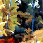 Philip Koch, Forest Stream II, 2025, Oil on canvas, 16 x 12 inches