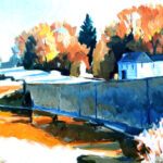 Philip Koch, Sun on the River, 2025, Oil on canvas, 20 x 24 inches