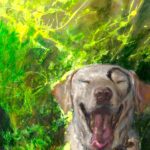 Jamie Wyeth, Post Squirreling, 2017, Acrylic and enamel on toned paper board, 24 x 18 inches