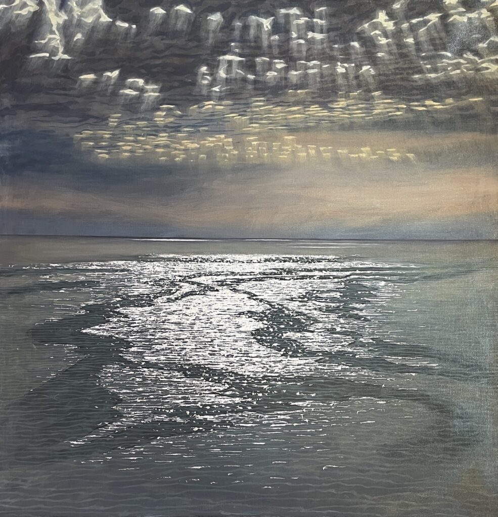 Theo Platt, Sunstream, Oil on canvas, 48 x 47 inches