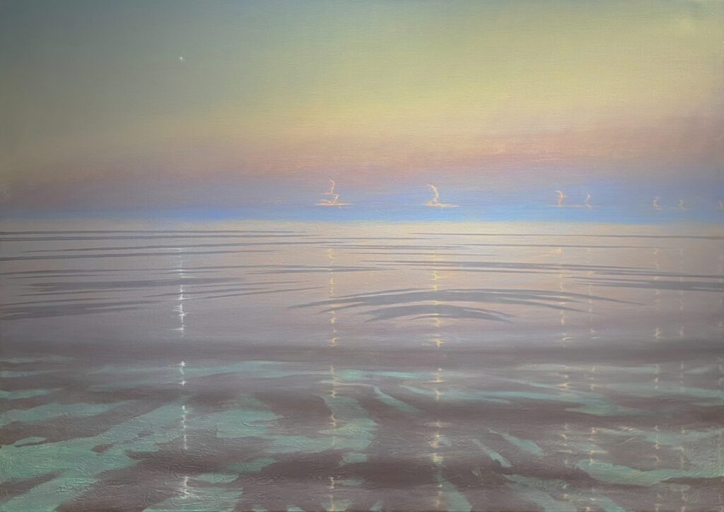 Theo Platt, Deep Calm, Oil on canvas, 42 ½ x 60 inches
