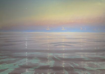 Theo Platt, Deep Calm, Oil on canvas, 42 ½ x 60 inches