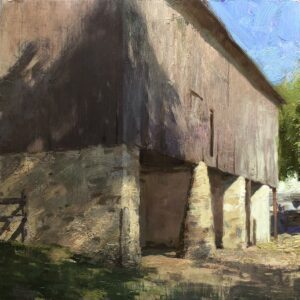 - SOLD - Jon Redmond, Afternoon Shadow, 2025, Oil on board, 10 x 10 inches
