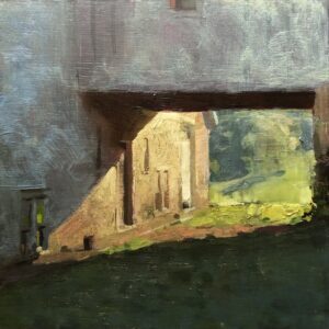- SOLD - Jon Redmond, Ramp Light, 2025, Oil on board, 10 x 10 inches