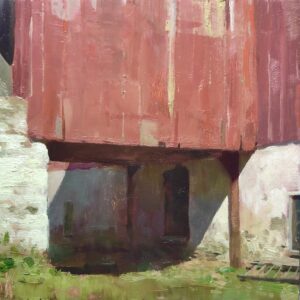 - SOLD - Jon Redmond, Ramp Shadow, 2025, Oil on board, 10 x 10 inches
