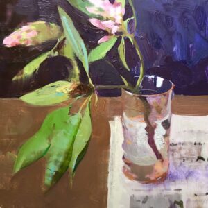 - SOLD - Jon Redmond, Rhododendrons, 2025, Oil on board, 10 x 10 inches