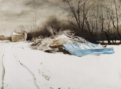 Andrew Wyeth (1917-2009), Conestoga, 1986, Watercolor on paper, 22 x 30 inches