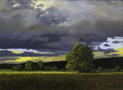 - SOLD - Peter Sculthorpe, Evening Sky, 2025, Oil on panel, 9 x 12 inches